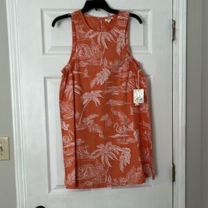 Size M Ana tropical print orange dundress